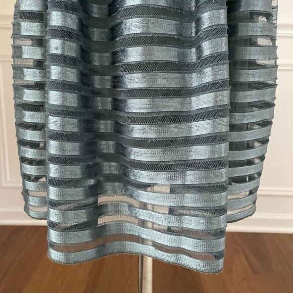 H&M Green Contrast Ribbon Fit and Flare Dress S - Picture 4 of 6